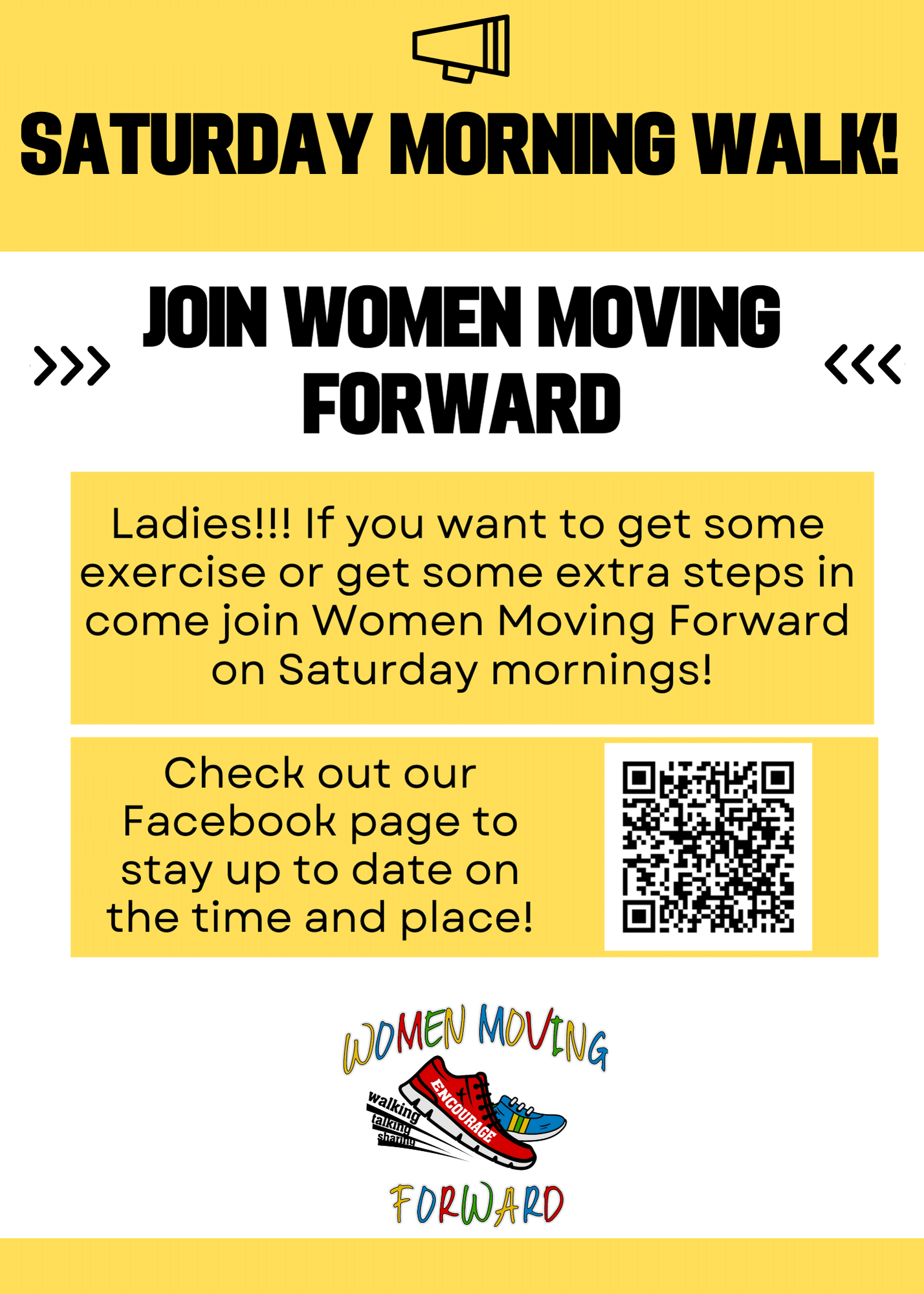 Women Moving Forward - Saturday Morning Walk
