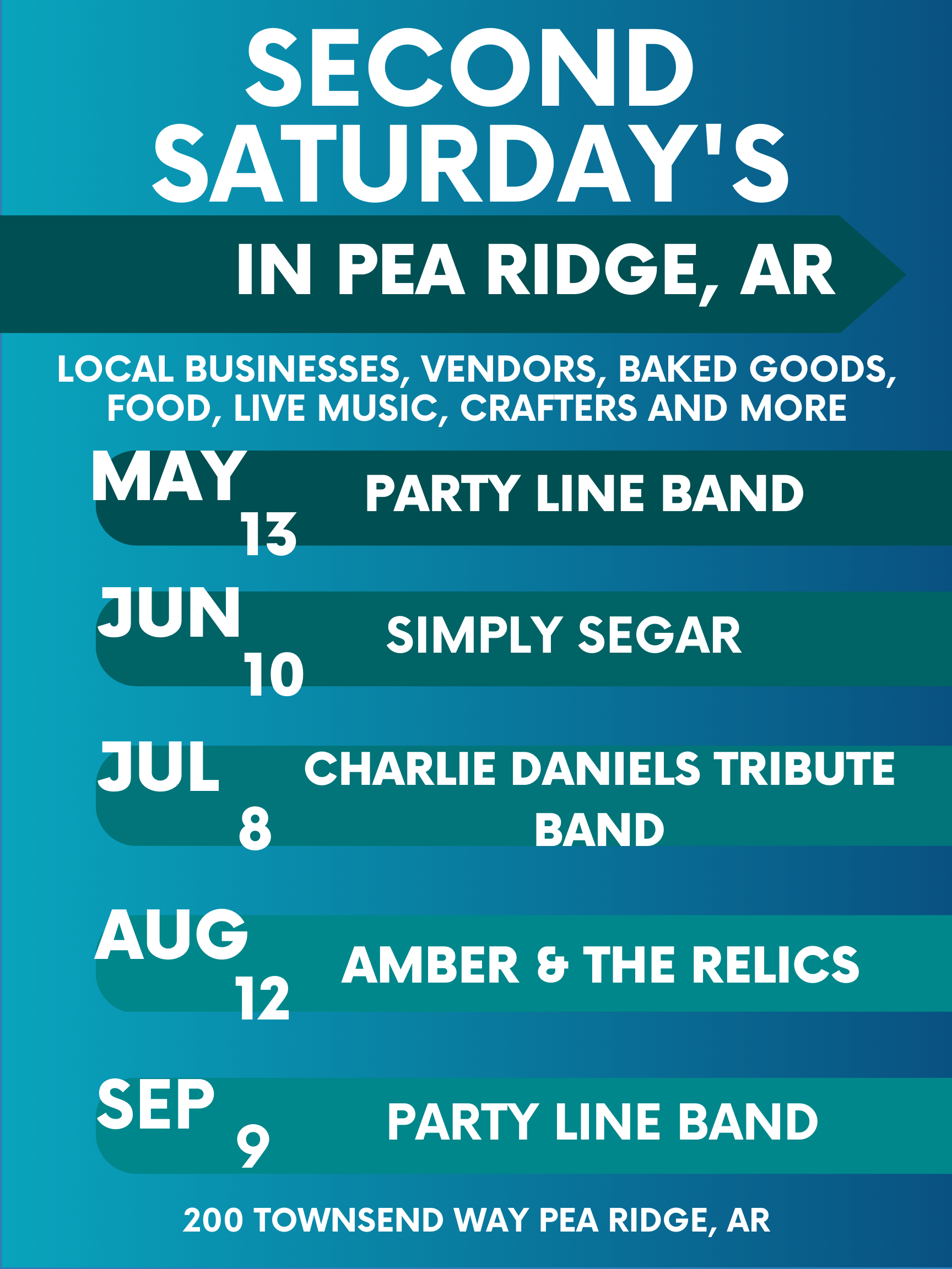 Second Saturday’s in Pea Ridge, AR