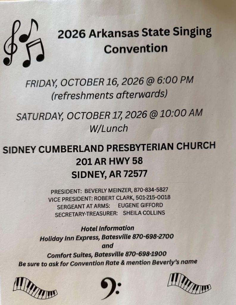 2026 Arkansas State Singing Convention