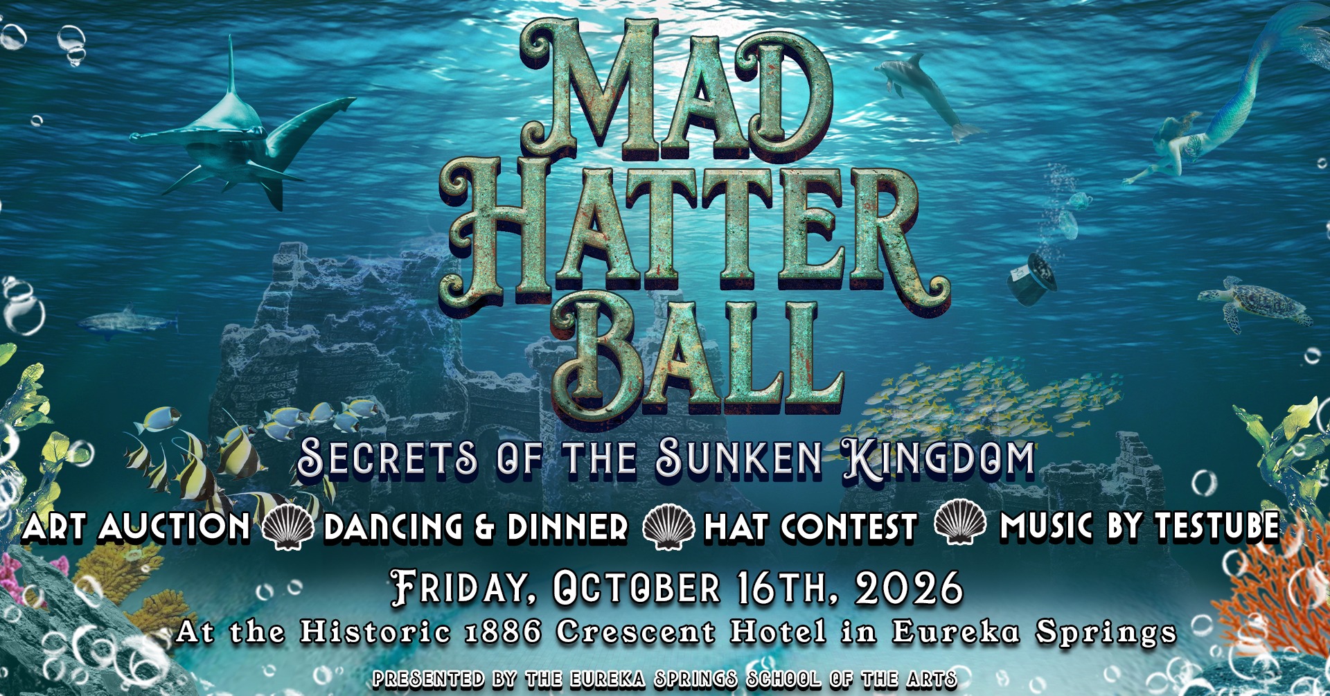 24th Annual Mad Hatter Ball, “Secrets of the Sunken Kingdom”