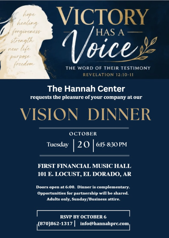 Hannah Center Victory has a Voice Vision Dinner