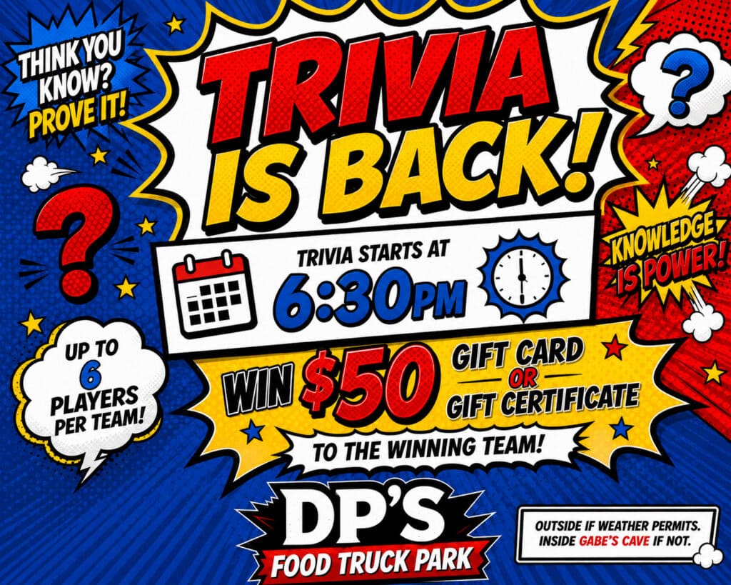 Thursday Trivia @ DP's Food Truck Park